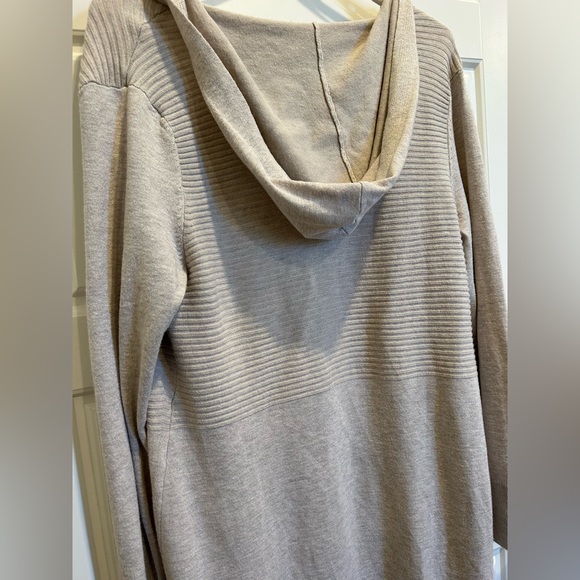 99 Jane St Hooded Open Cardigan with Split Hem & Ribbing Size Medium - Picture 6 of 6